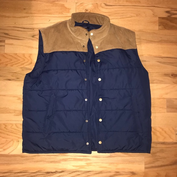 J. Crew Factory Other - J.Crew Puffer Vest with Corduroy